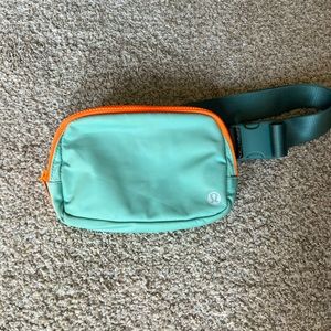Lululemon Everywhere Belt Bag 1L mint and orange, neon blue/green